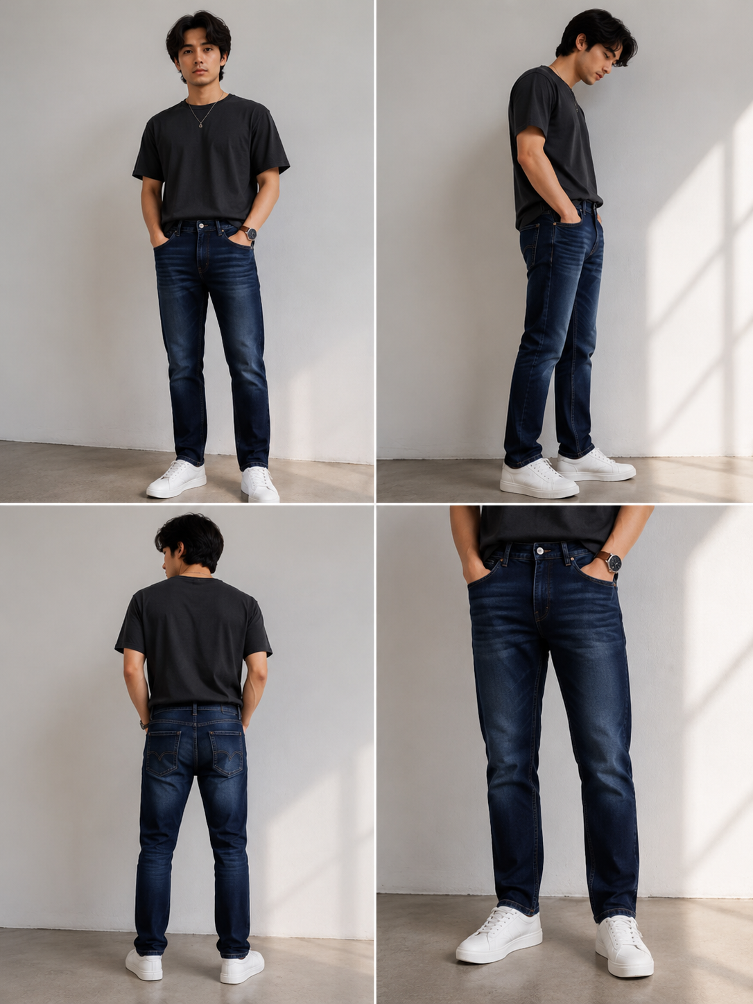 Men's Slim Fit Straight Leg Jeans