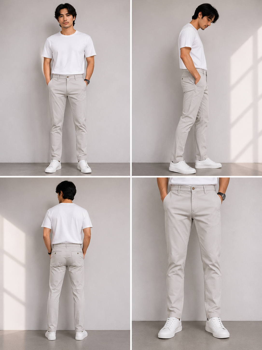 Men's Slim Fit Chino Trousers