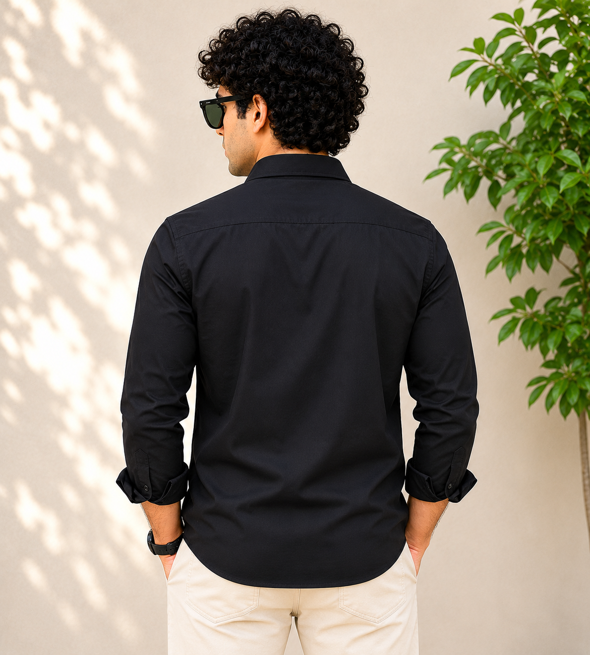 Jet Black Full Sleeve Formal Shirt