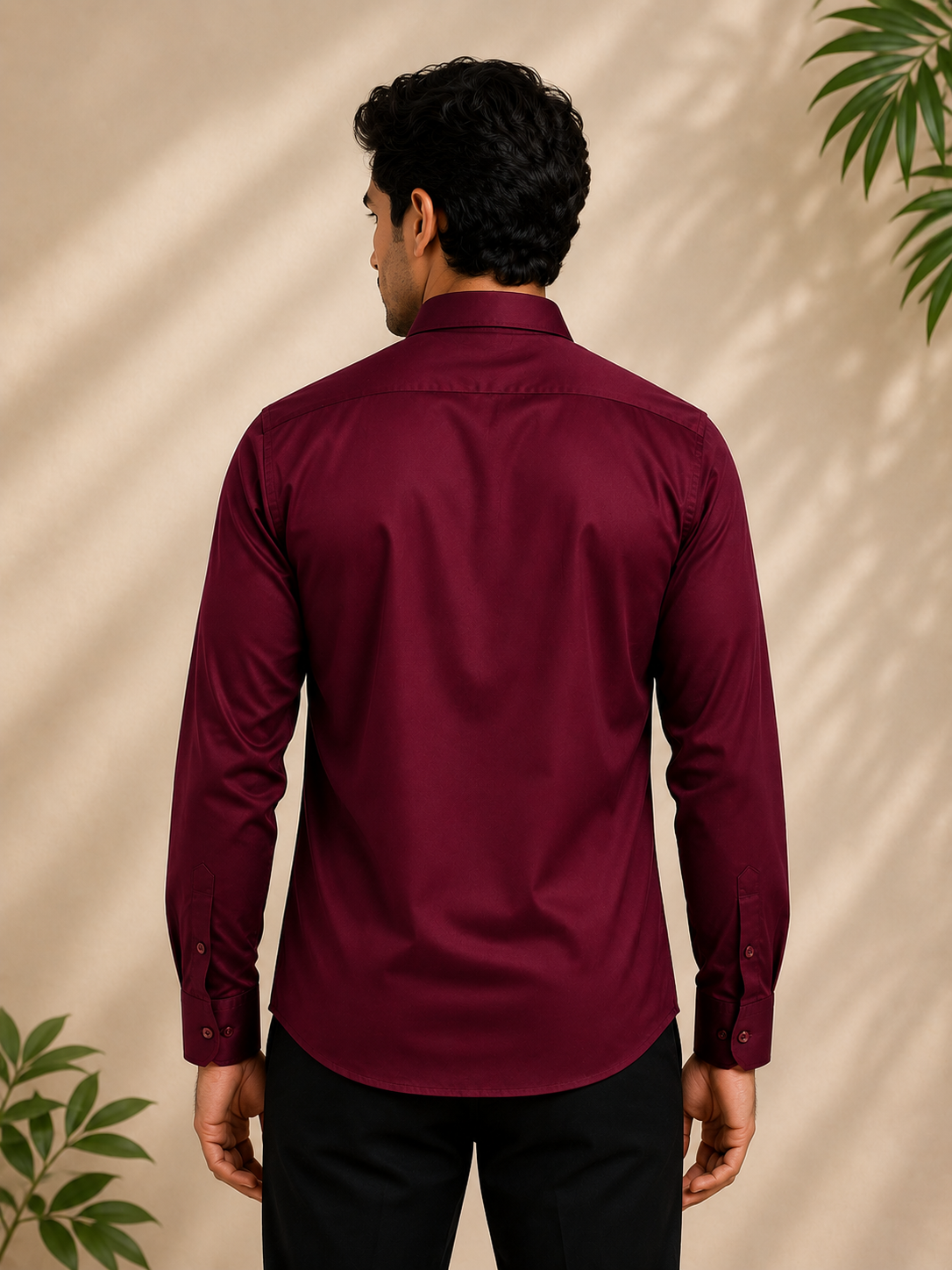 Deep Burgundy Full Sleeve Men's Shirt