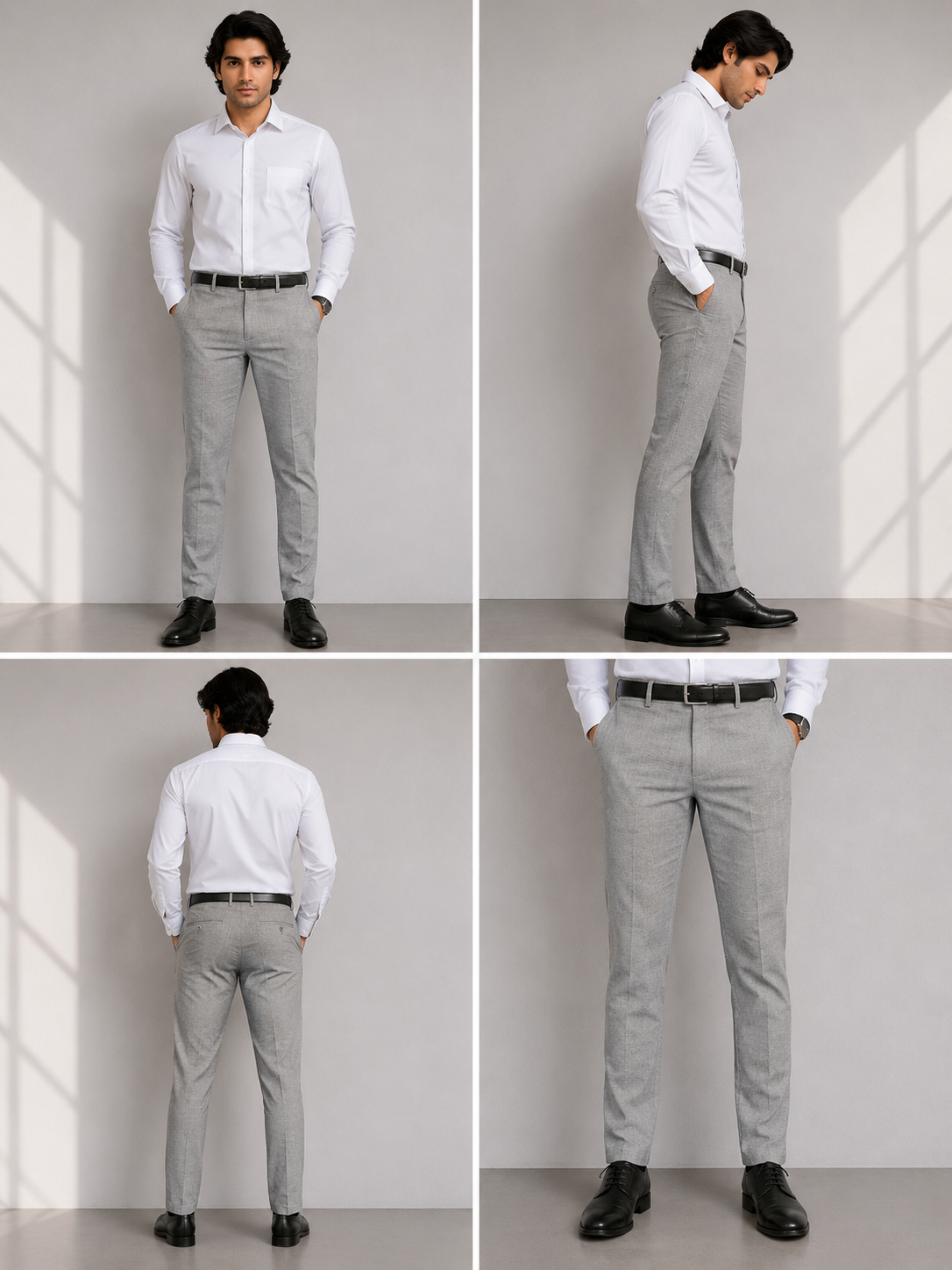 Men's Slim Fit Khadi Cotton Trousers