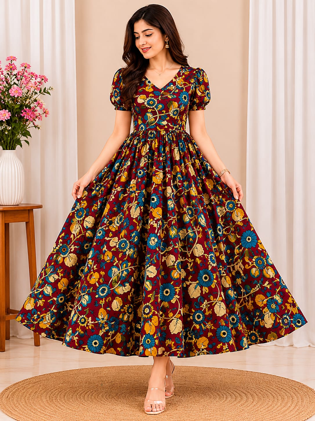 Kalamkari Floral Frocks
