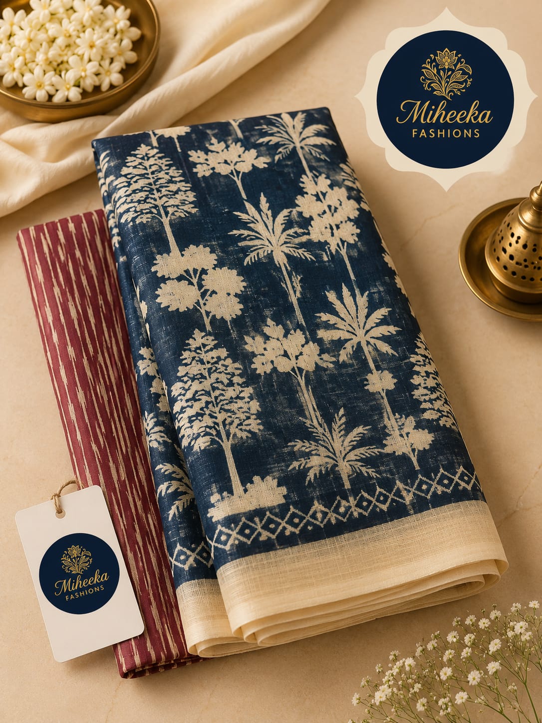 Lenin cotton saree