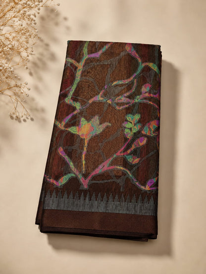 Fancy Sarees – Botanical Print Collection