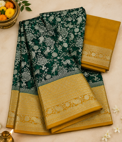 Chiffon Banarasi Kalamkari Design