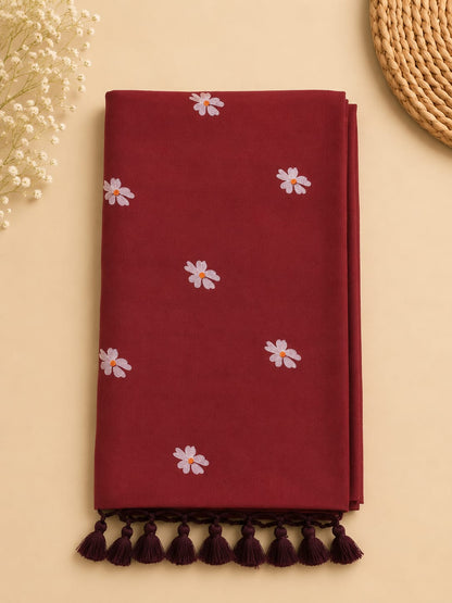 Khadi Cotton Daisy Butti Saree