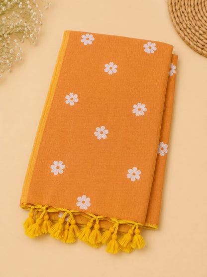 Khadi Cotton Daisy Butti Saree