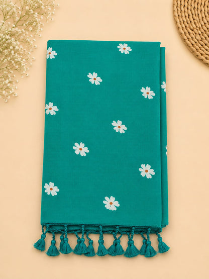 Khadi Cotton Daisy Butti Saree