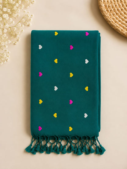 Khadi Cotton Heart Butti Saree