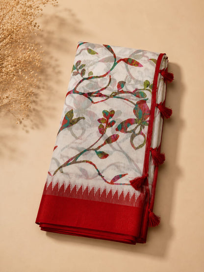 Fancy Sarees – Botanical Print Collection