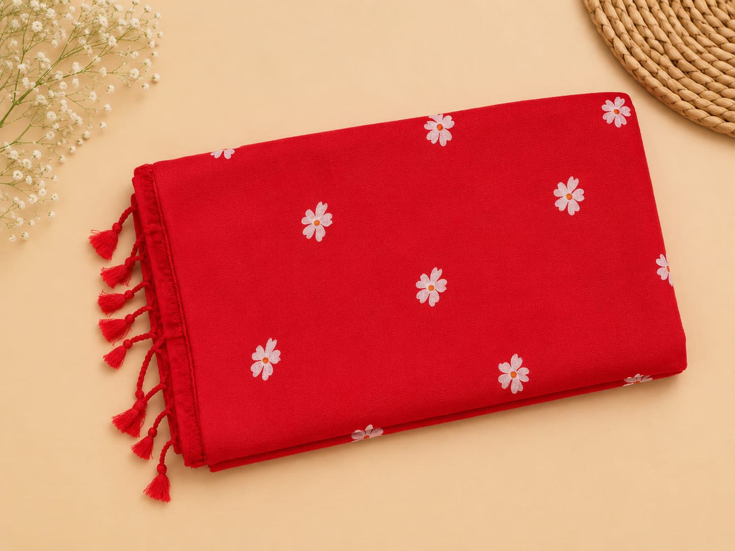 Khadi Cotton Daisy Butti Saree