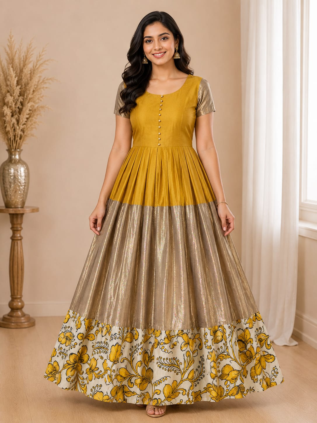Pen Kalamkari Handloom Frocks