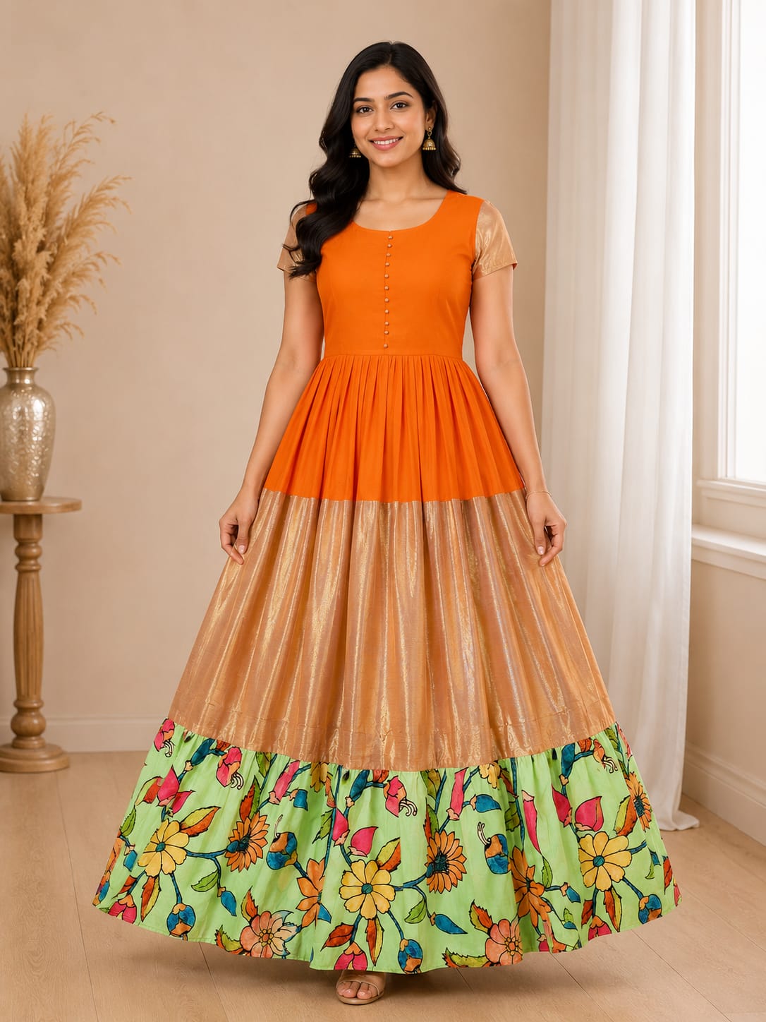 Pen Kalamkari Handloom Frocks