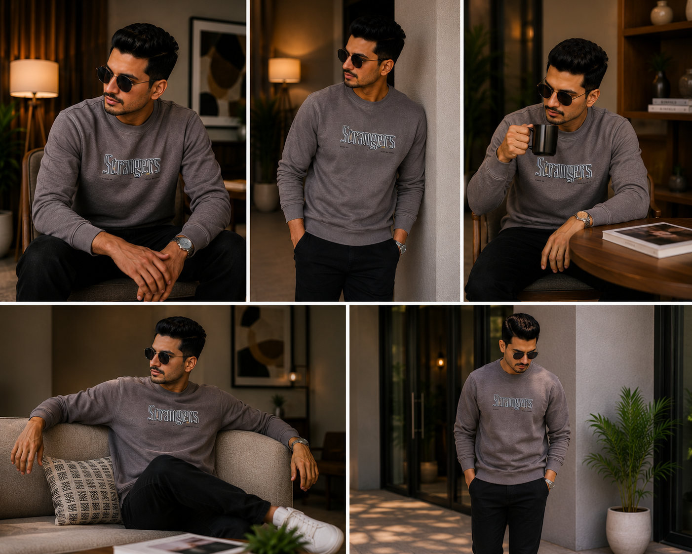 Men's Typographic Crew Neck Sweatshirt – MFM0998