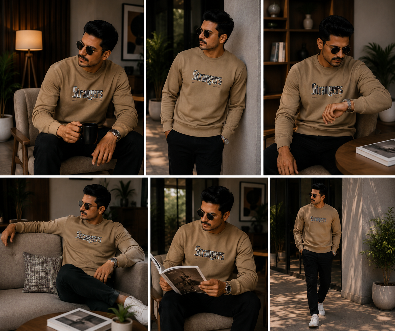 Men's Typographic Crew Neck Sweatshirt – MFM0998