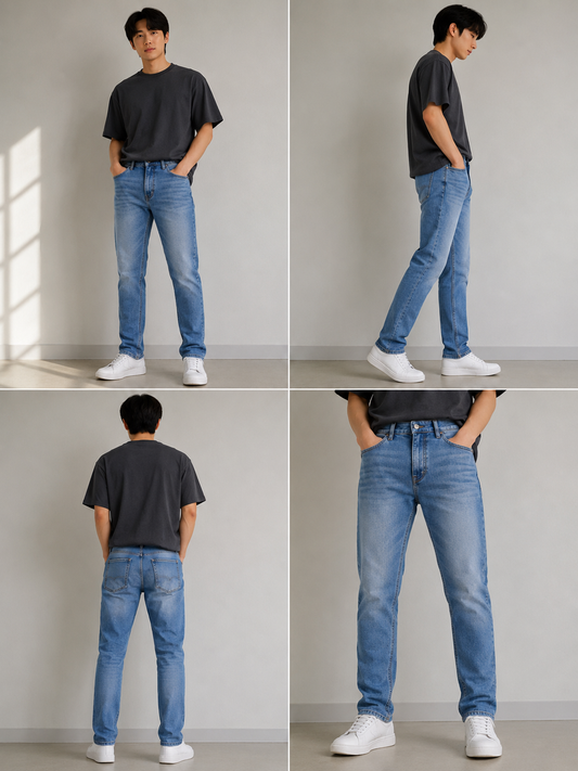 Men's Slim Fit Straight Leg Jeans