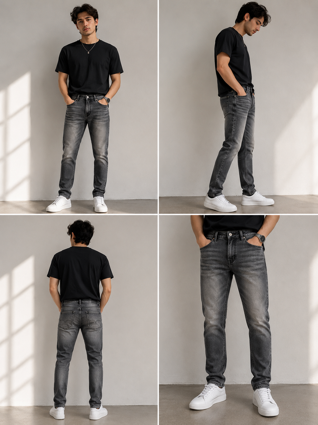 Men's Slim Fit Straight Leg Jeans