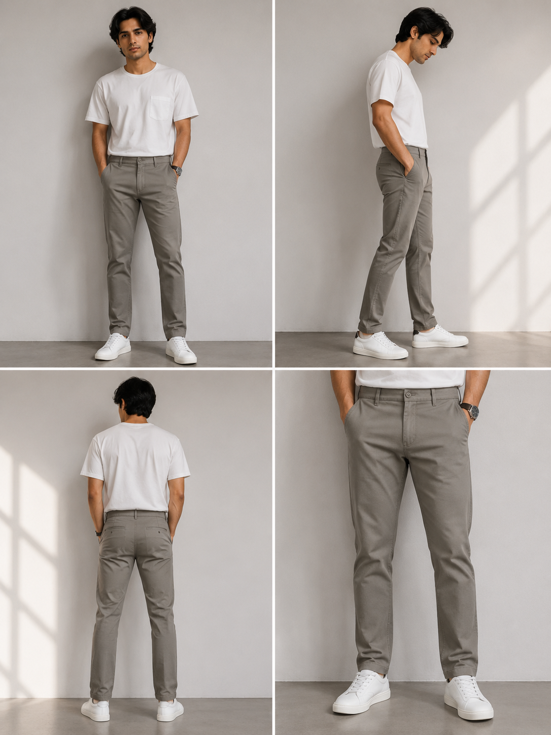 Men's Slim Fit Chino Trousers