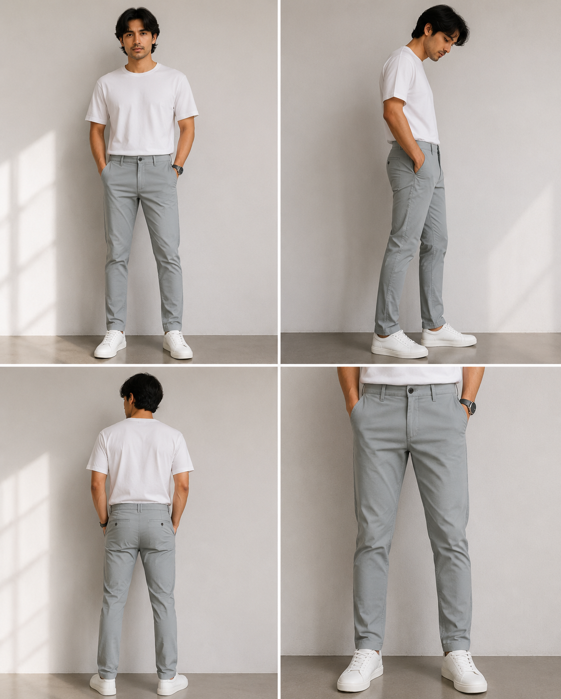 Men's Slim Fit Chino Trousers
