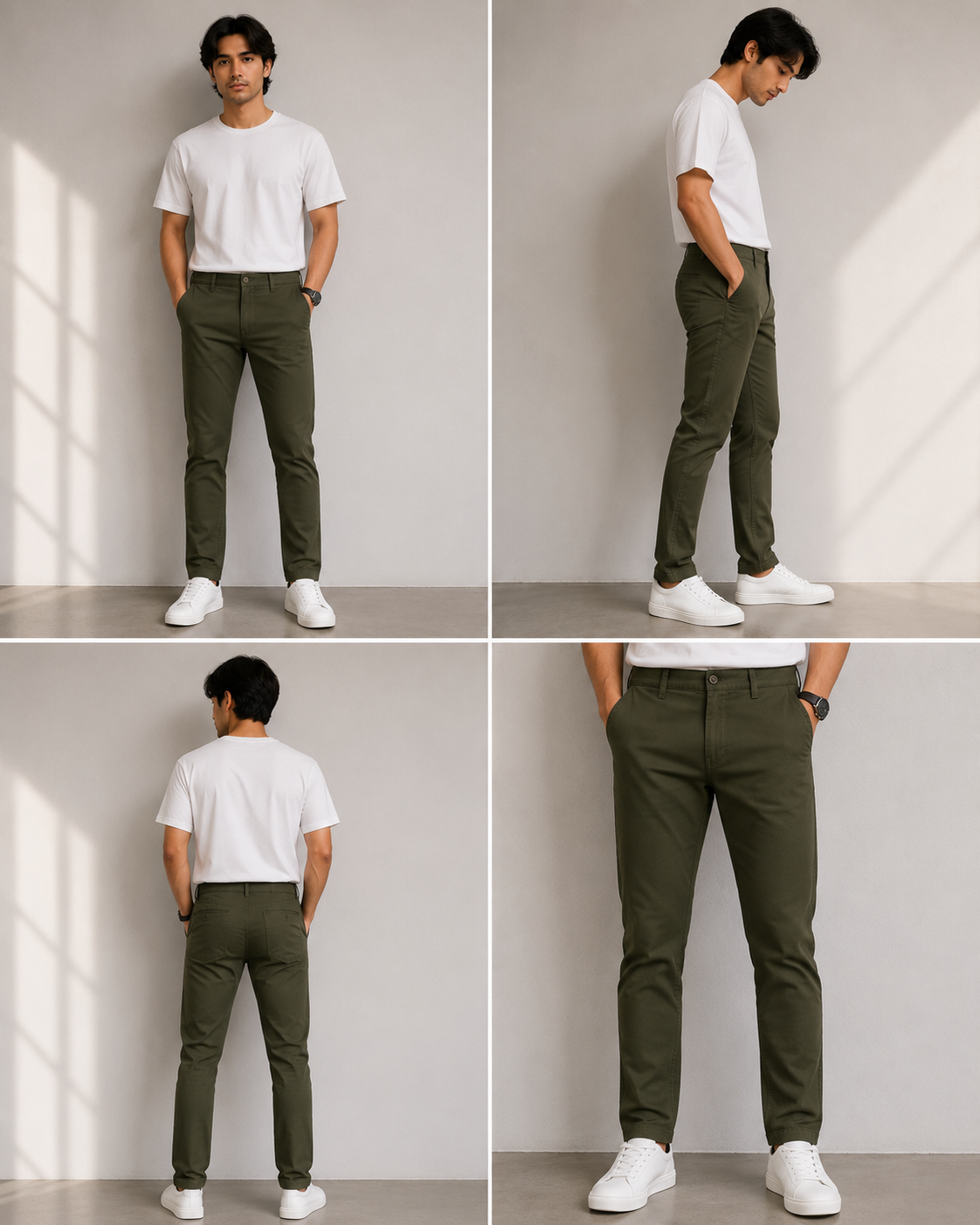 Men's Slim Fit Chino Trousers