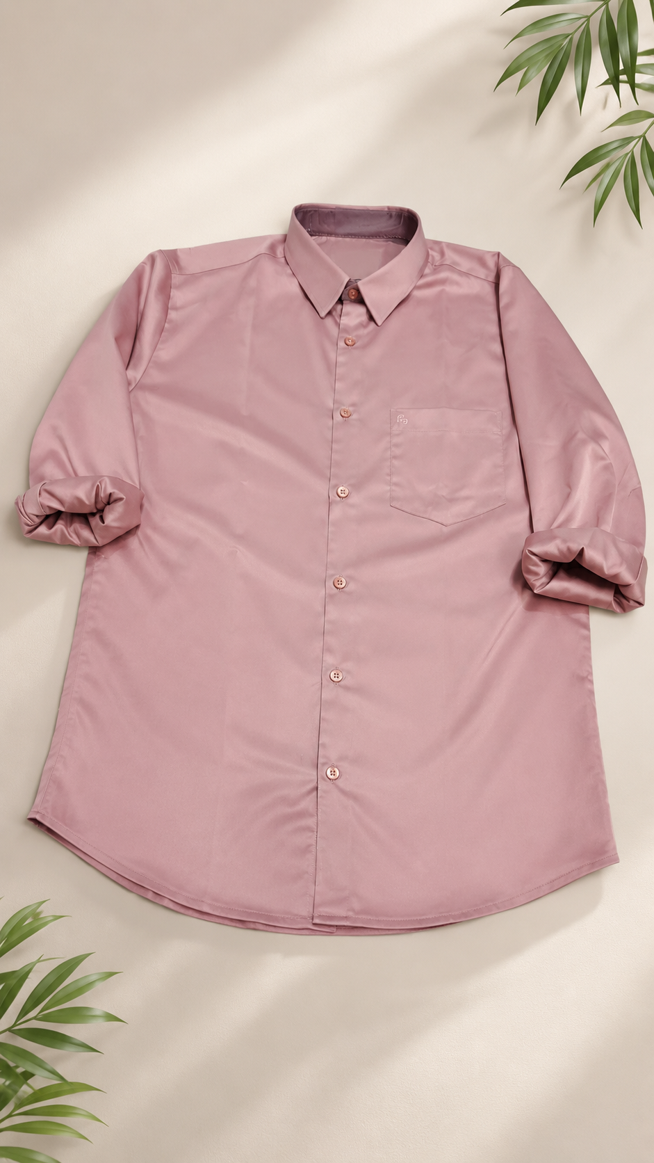 Dusty Rose Full Sleeve Men's Shirt