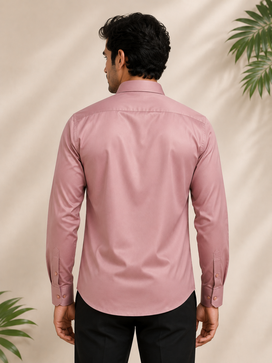 Dusty Rose Full Sleeve Men's Shirt