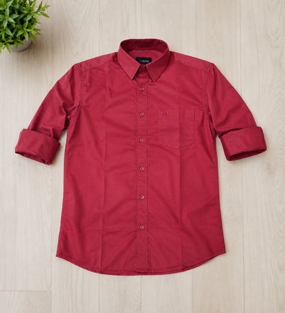 Crimson Rose Full Sleeve Men's Shirt