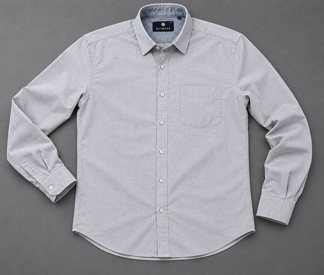 Light Grey Oxford Full Sleeve Men's Shirt