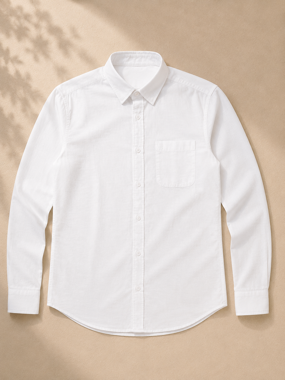 Pure White Full Sleeve Formal Shirt