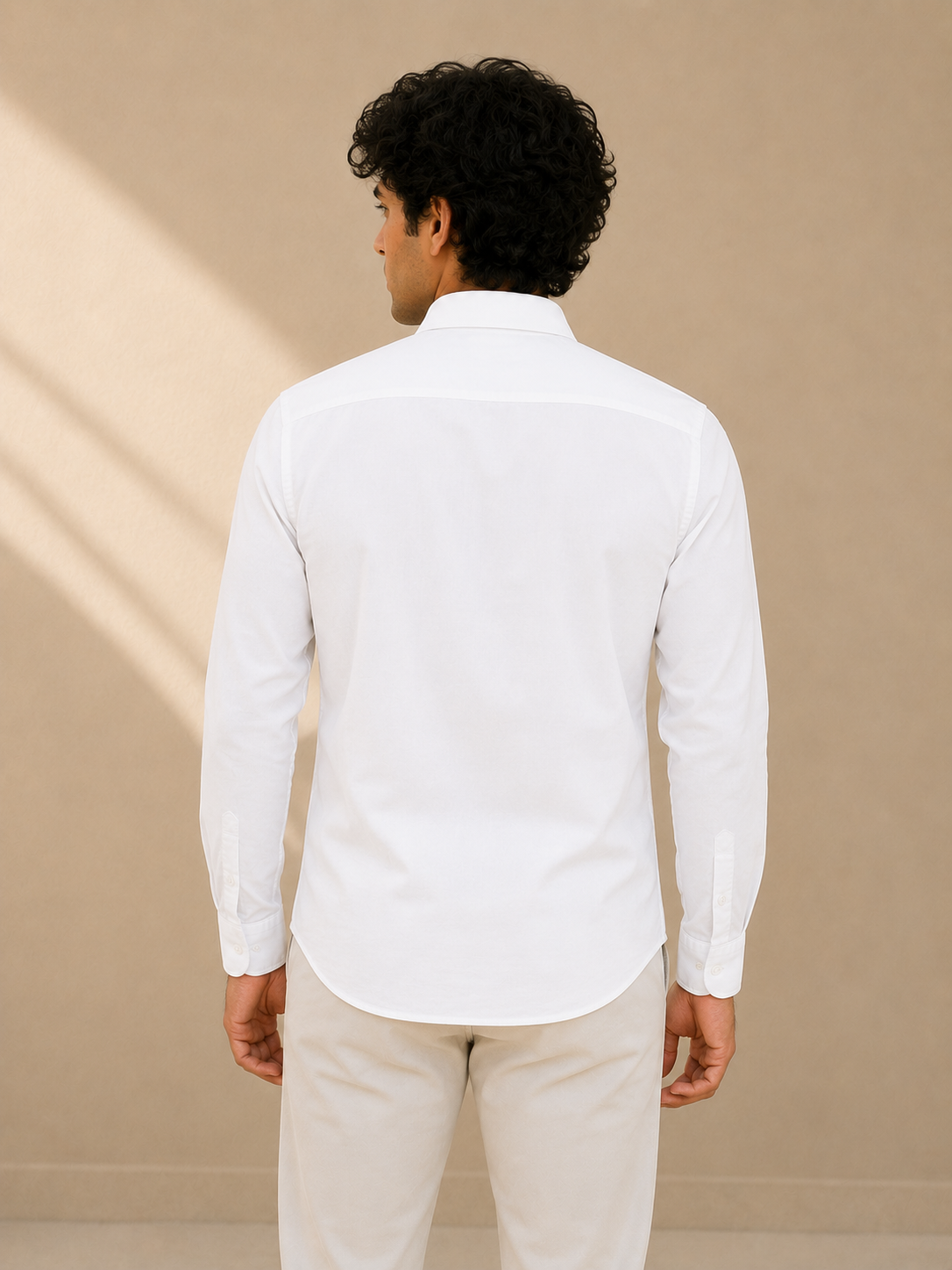 Pure White Full Sleeve Formal Shirt