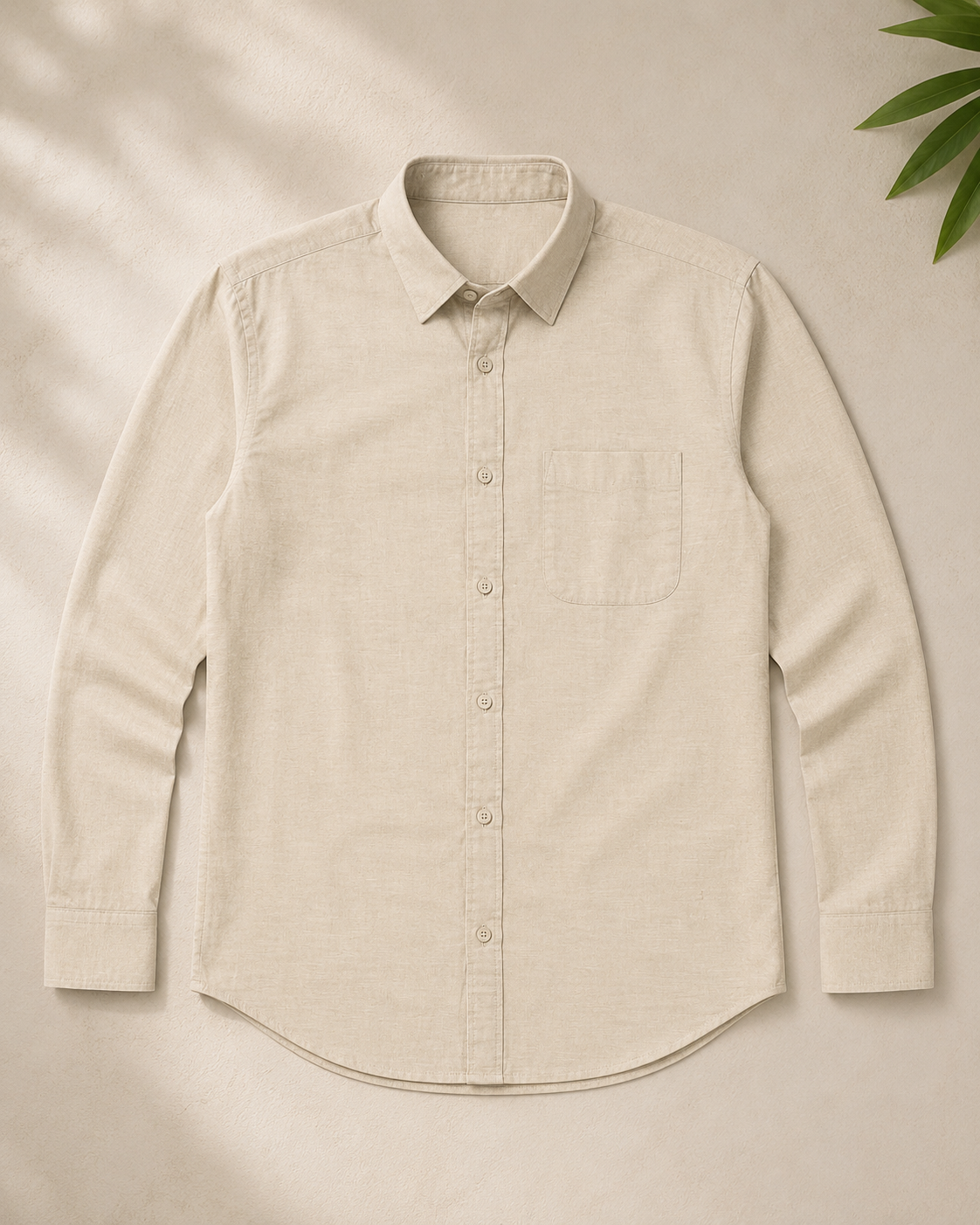 Warm Ivory Full Sleeve Formal Shirt