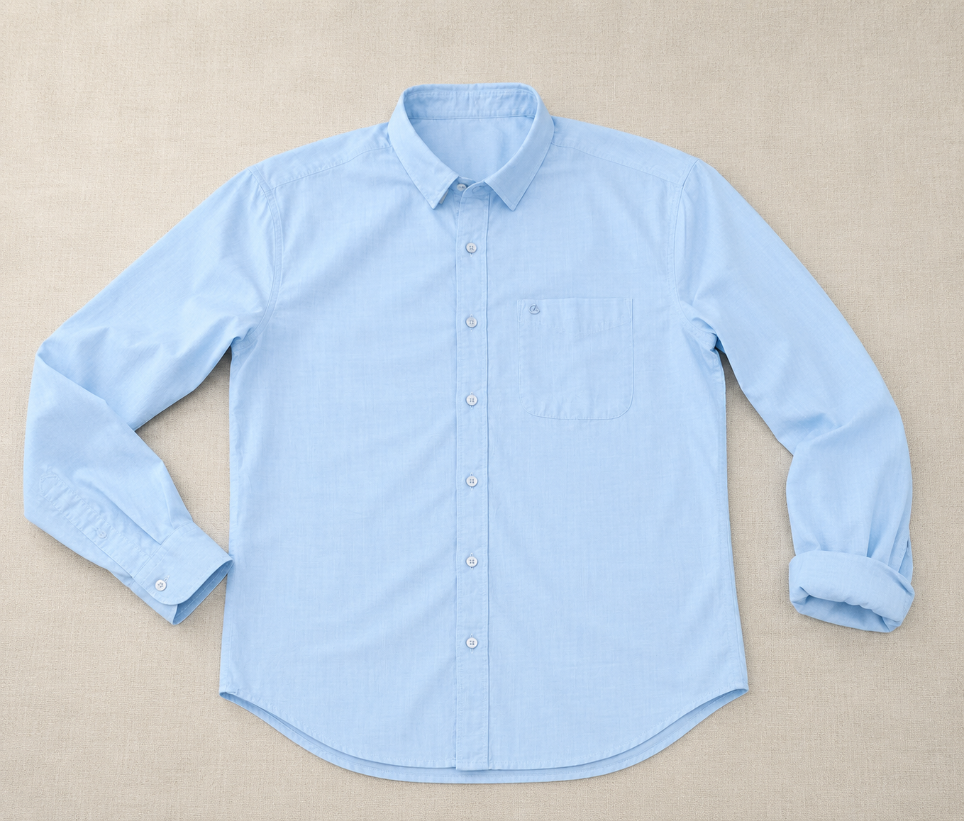 Ice Blue Full Sleeve Men's Shirt