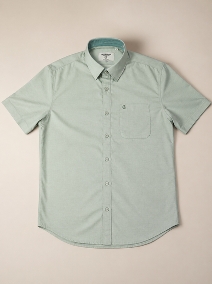 Sage Mint Half Sleeve Formal Shirt