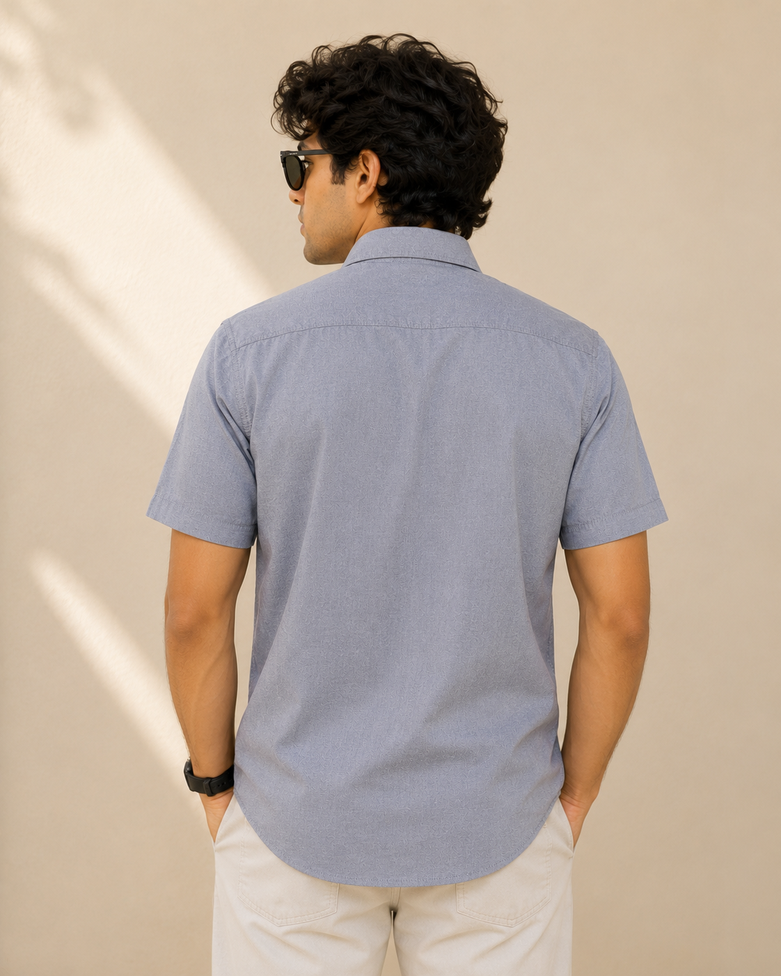 Steel Blue Half Sleeve Formal Shirt