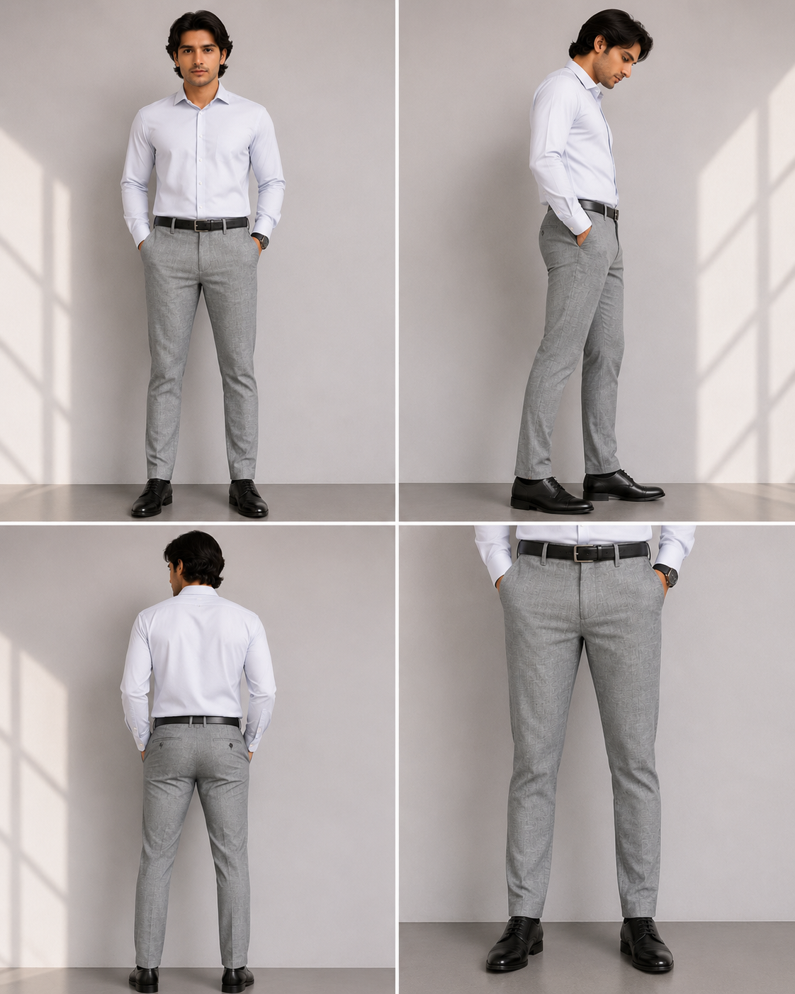 Men's Slim Fit Khadi Cotton Trousers
