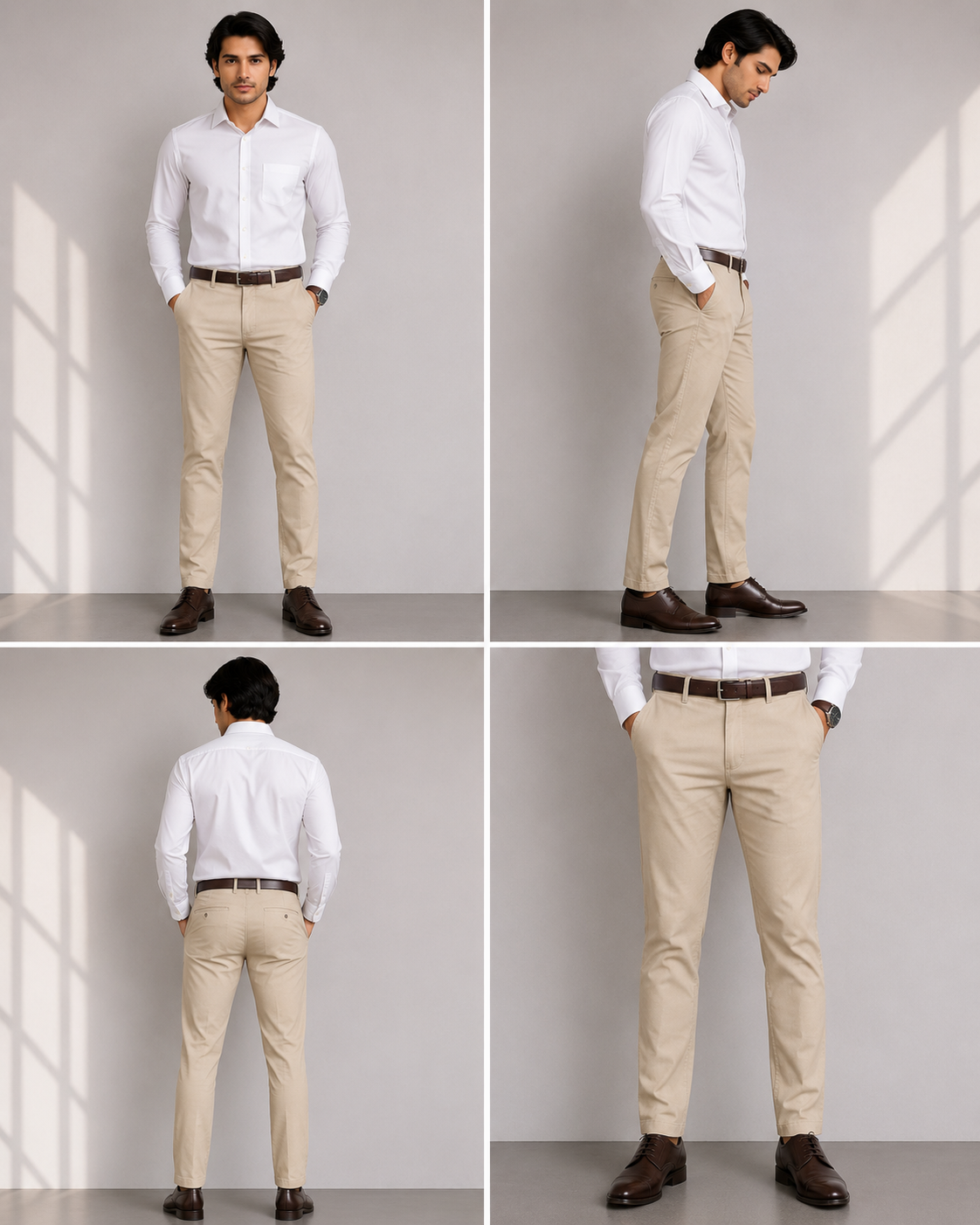 Men's Slim Fit Khadi Cotton Trousers
