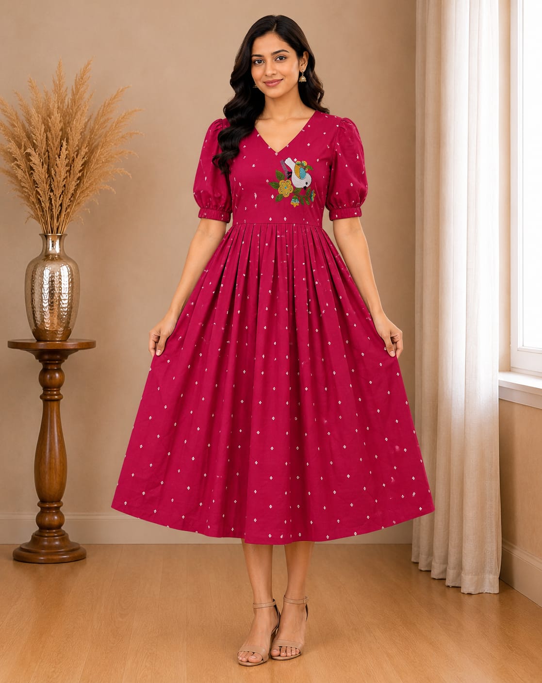 Jamdani Embroidery Dress