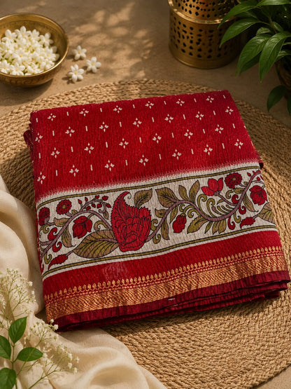Venkatagiri crushed traditional border sarees