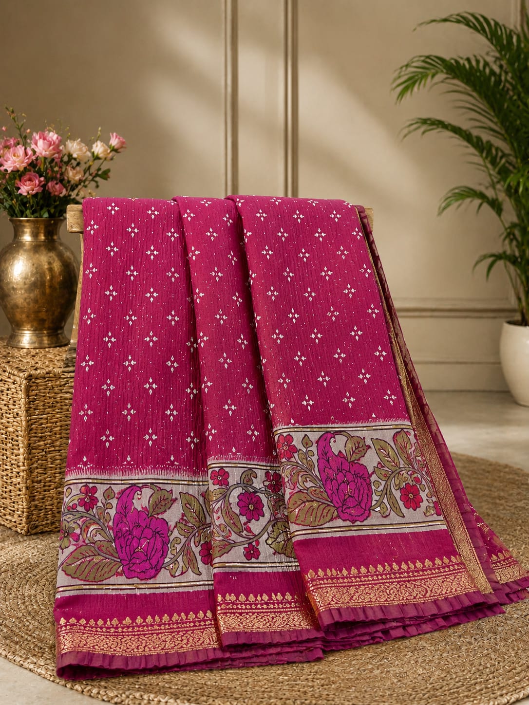 Venkatagiri crushed traditional border sarees