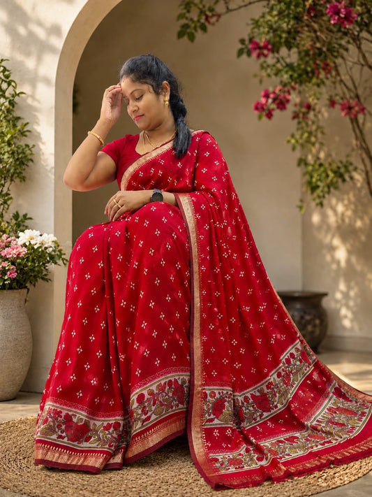 Venkatagiri crushed traditional border sarees