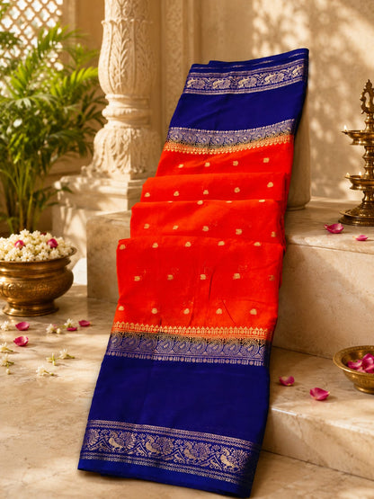 Mysore Crepe Silk saree - Premium