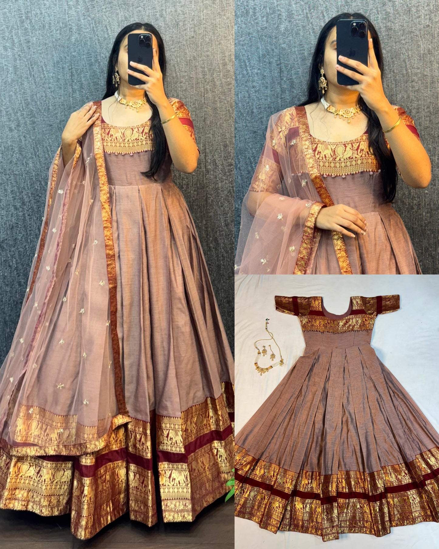 Narayana Peta Dress With Dupatta
