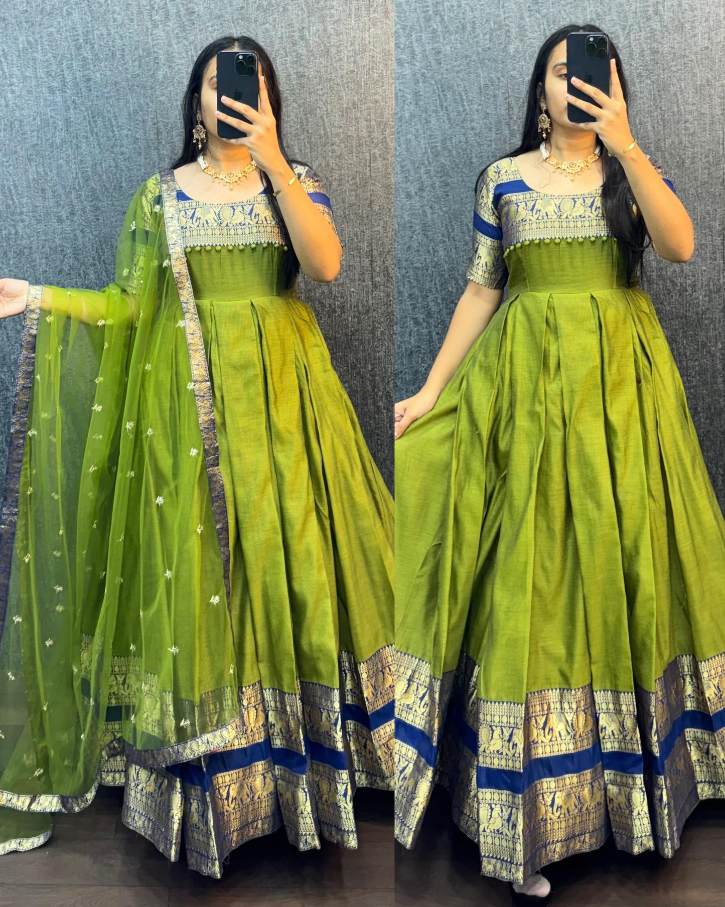 Narayana Peta Dress With Dupatta