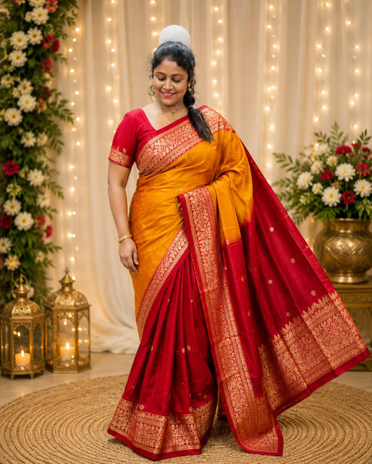 viscose 3D saree with traditional border