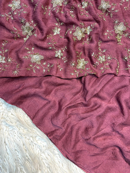 Rangoli Crush Saree - with work Blouse