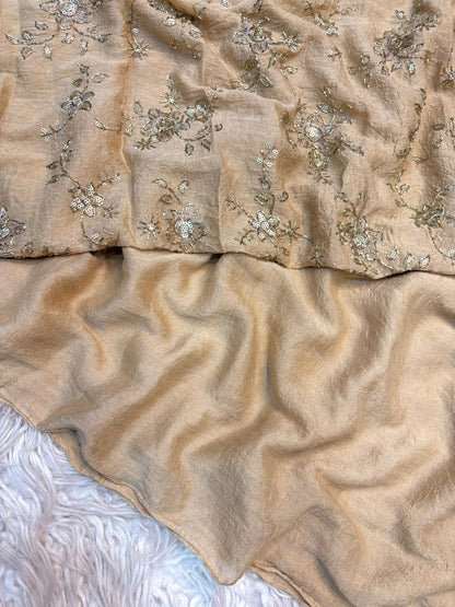 Rangoli Crush Saree - with work Blouse