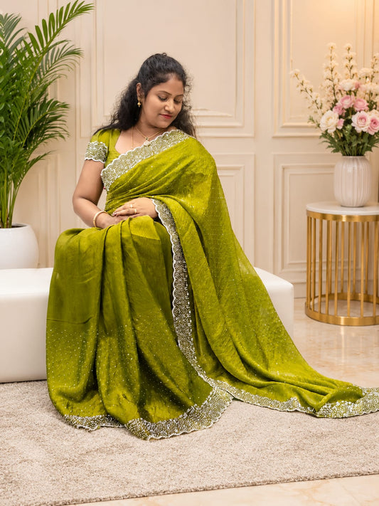 Space Silk Stonework Sarees