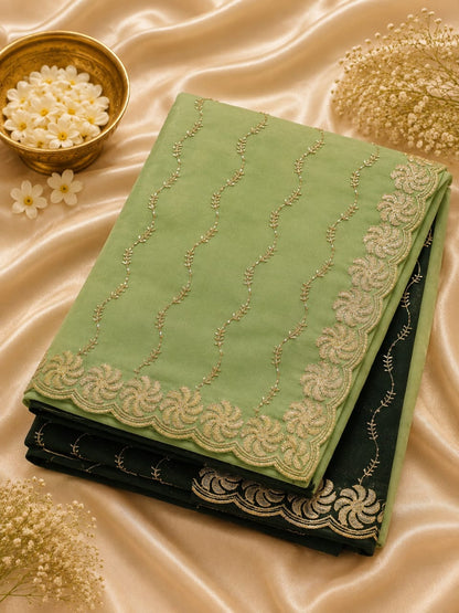Bead work saree