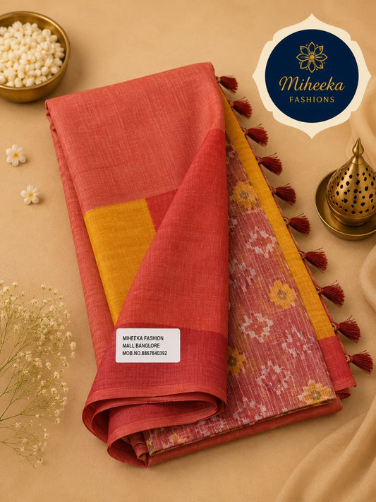 Lenin cotton saree