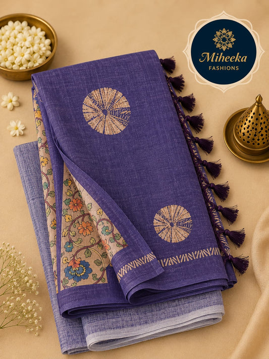 Lenin cotton saree